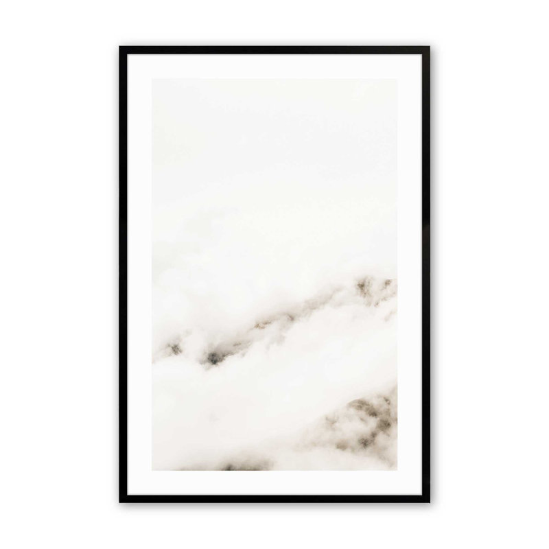 «Hazy Horizons I», reproduction, Cadre noir satiné, H 21 po x l 17 po x P 1,25 po