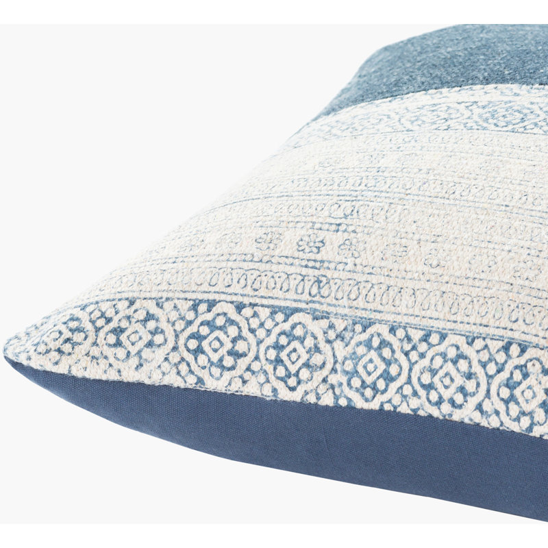 Lola Accent Throw Pillow Cover, 20" x 20", Down 1