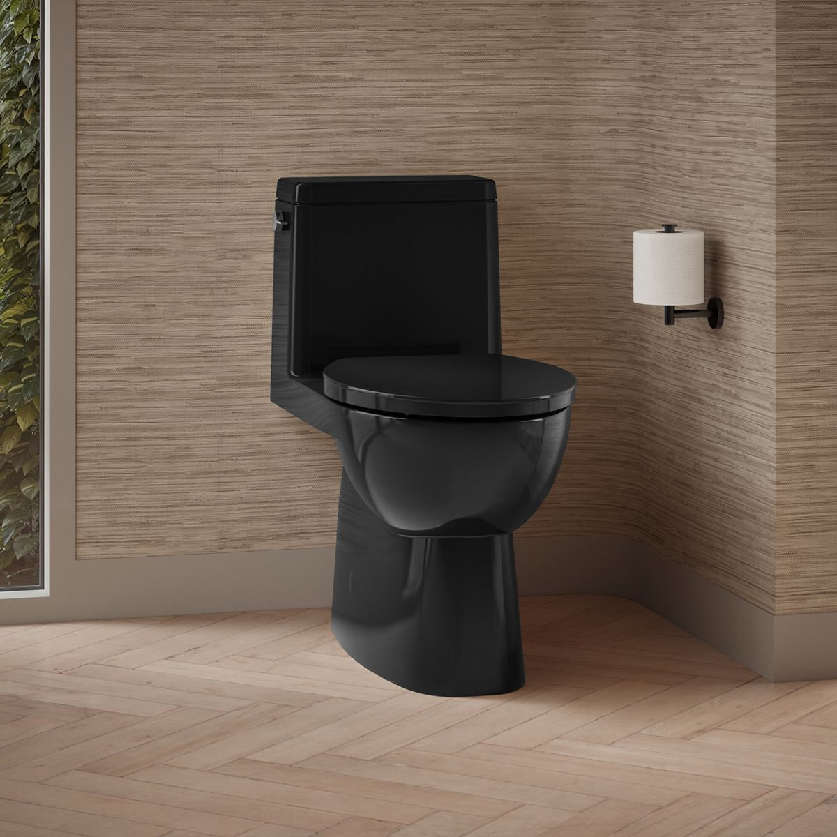 Reach 1.28 GPF Elongated Toilet, Black