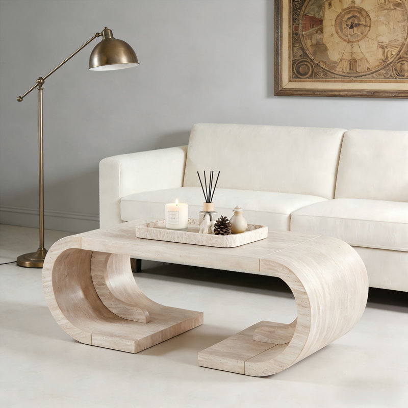 47.24"Curved Coffee Table
