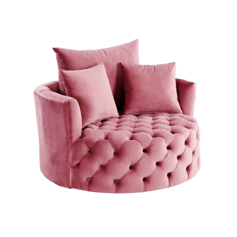 Chaise d'appoint Zunyas, Rose