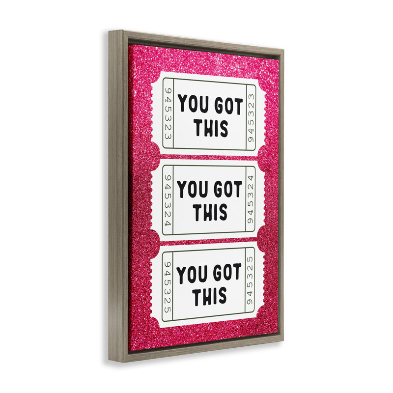 Cadre flottant You Got This, Cadre flottant orme Montalcino, H 25 po x l 17 po