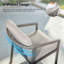 Chaises de patio en aluminium avec coussins