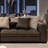 Brown Genuine Leather Modular Sofa cushion couch