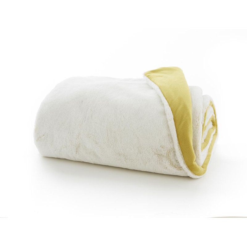Polyester Throw, Silver, W130 x L180cm