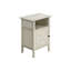 Table d'appoint, table d'appoint, bout, salon, petit, rangement, stratifié en chêne délavé, transitionnel
