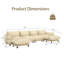 Canapé modulaire en U avec repose-pieds Raeshell-98100510