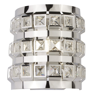 Raina Chrome Flush Mounted Sconce