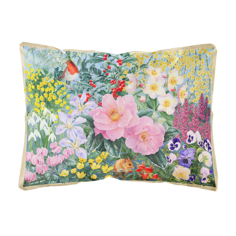  Coussin décoratif intérieur / extérieur Winter Floral par Anne Searle