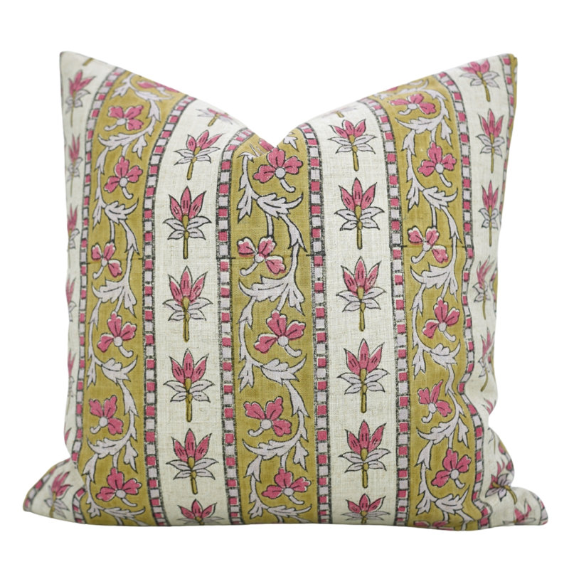 Housse de coussin Fab divine Artisan - imprimé en bloc fait à la main pour décoration intérieure élégante