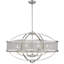 Lustre géométrique de style bougie à 6 lumières Esaul-367768200