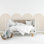 Décalcomanie murale arc festonné, décalcomanies festonnée, décalque de décoration murale Boho, chambre de bébé Boho, demi-mur festonné, décalque mural arche, décalque de bordure 338RS