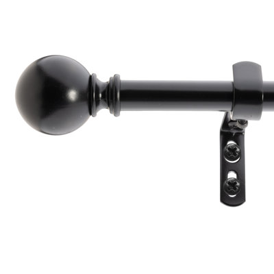 Aaria Adjustable Bay Window Single Curtain Rod