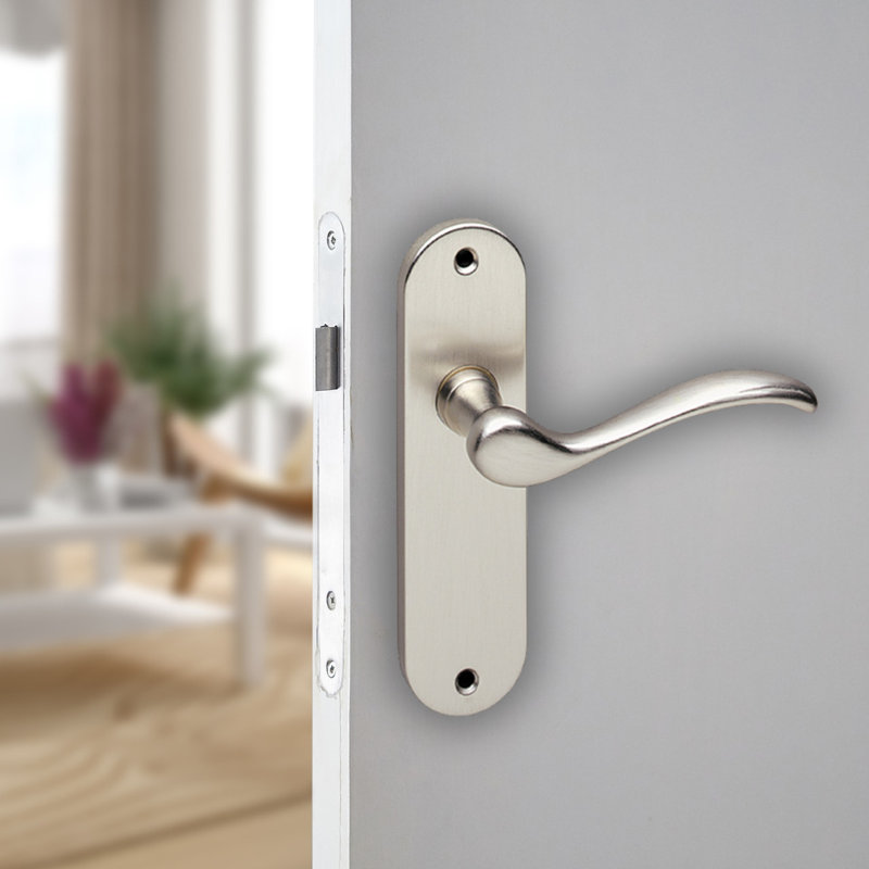 Door Handle, Satin Nickel