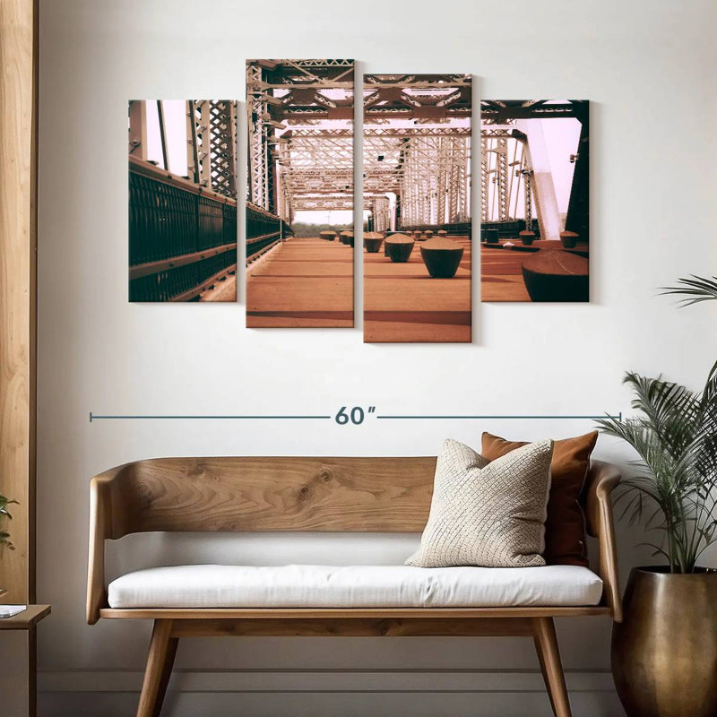 Lilie Nashville Cumberland Bridge, H 32 po x l 52 po
