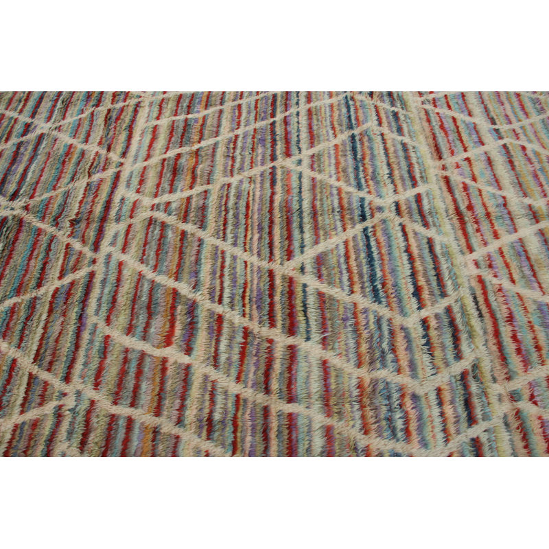 Tapis kilim tissé à la main dans des couleurs vives pour un décor de salon chaleureux et invitant