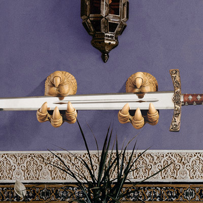 Sword Hangers Handmade Fantasy & Sci-Fi Wall Decor on Polyresin