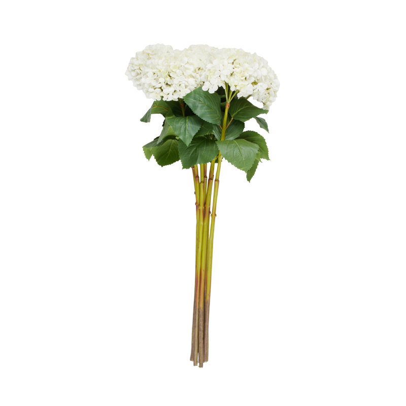 Tige de fleur artificielle Cole et Grey, H 34 po x l 13 po x P 13 po, Blanc