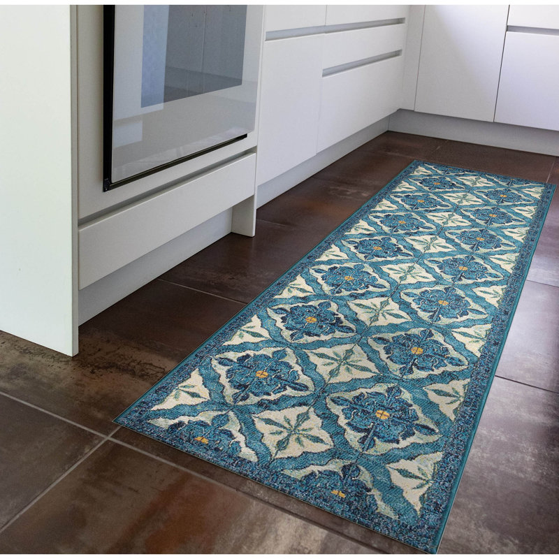 Tapis intérieur / extérieur Joub Madrid, Tapis de couloir 1 pi 11 po x 7 pi 6 po
