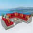 Fionnula Patio Sectional Seating Set with Sunbrella Cushions