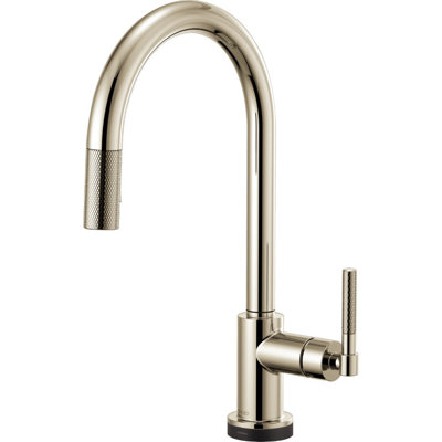 Litze®SmartTouch Pull-Down Kitchen Faucet with Arc Spout and Knurled Handle