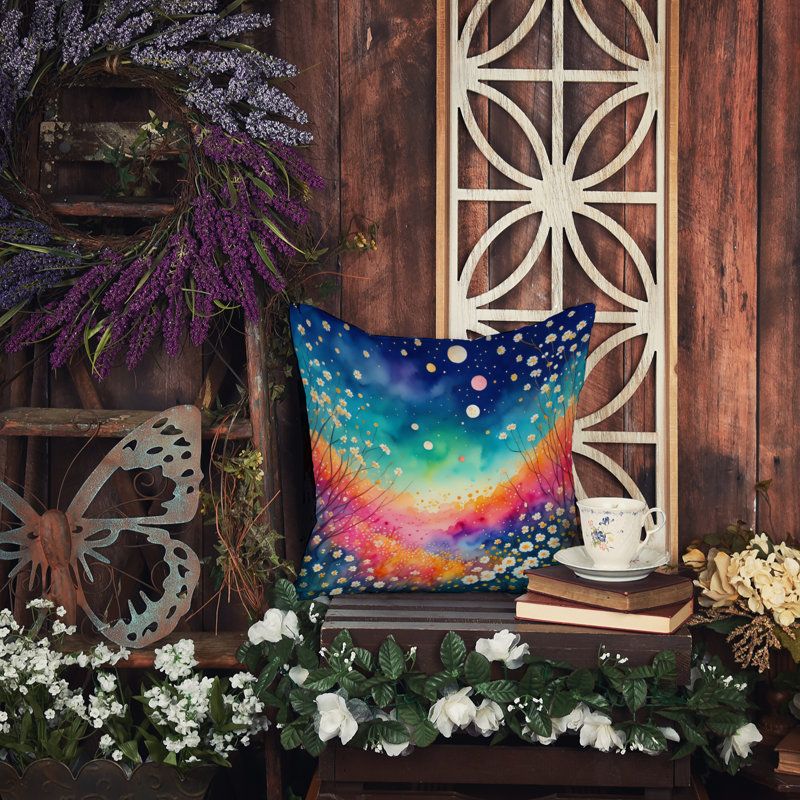 Coussin décoratif intérieur / extérieur Polyester, 14 po x 14 po