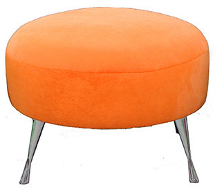 Simple Accent Stool, Orange