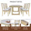 Ensemble de table de salle à manger 7 pièces 78 pouces et 6 chaises rembourrées -1731184861