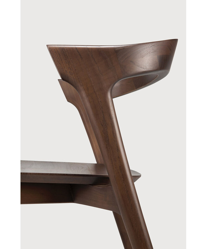 Bok Solid Wood Dining Chair, Teak Brown