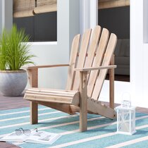 Cedar American Forest Adirondack Chair & Footrest Set Natural