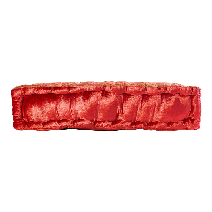 COUSSIN EN CAOUTCHOUC ACHA 24X24, H 18 po x l 18 po, Cachemire rose pastel