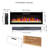60" Recessed Electric Fireplace, Multi Color Flame & , 1400W Heater, Remote, Intensity Adjustment Wall Mounted Fireplace 60", Heat, Effect Without Heat Option-1521713848