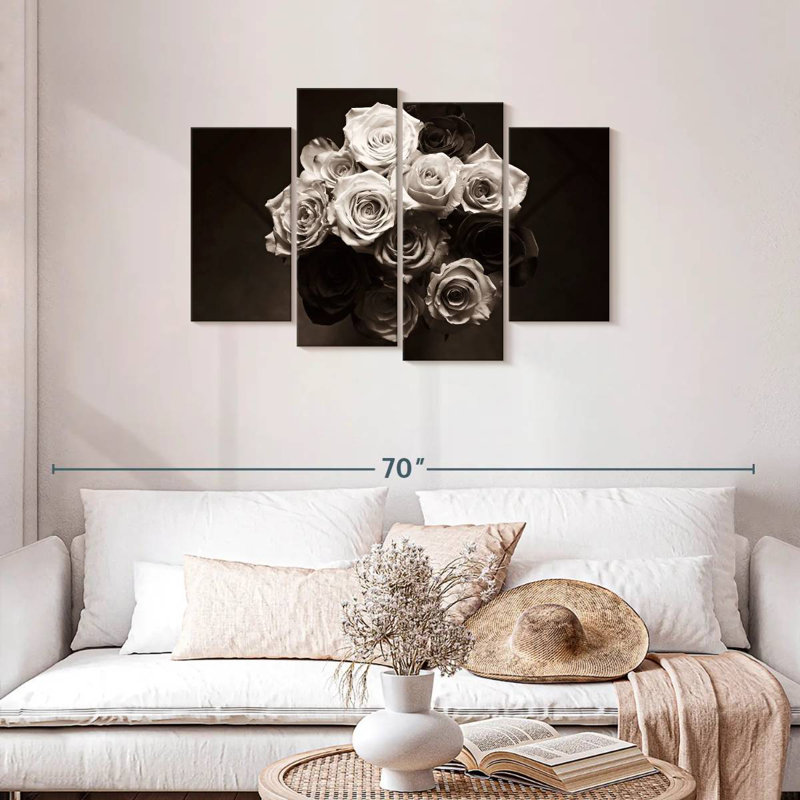 Bouquet de roses Harnek, H 27 po x l 43 po