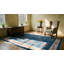 Tapis art déco chinois clair en laine antique