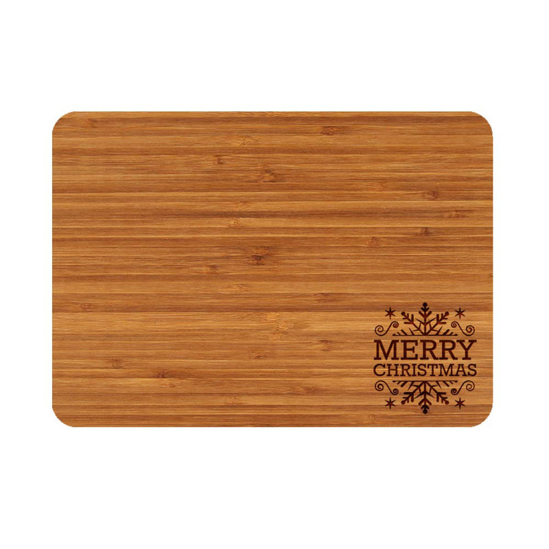 Planche à découper en bambou joyeux de noël
