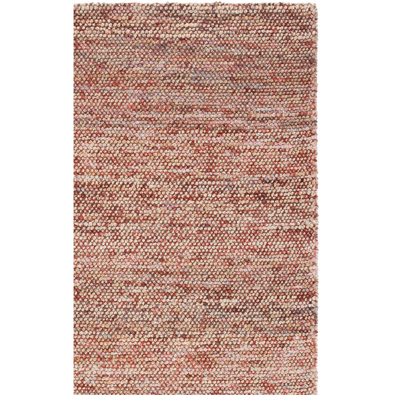 Ellmarie Hand Woven Jute/Wool Rug in Brown, Rectangle 5' x 8'