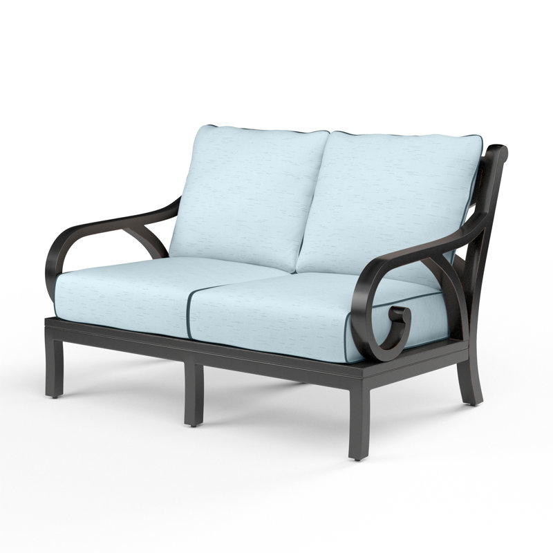 Monterey Outdoor 2 - Seat Loveseat, Canvas Skyline Sunbrella®
