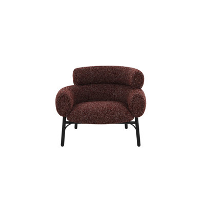 Chaise en tweed marron Mardi