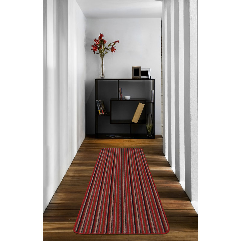 Navin Kitchen Mat, Red, Runner 67 x 180cm