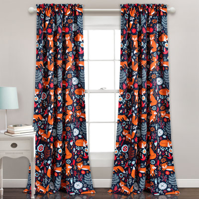 Pixie Fox Room Darkening Curtain Pair