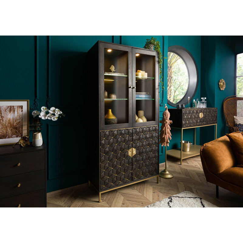 Display Cabinet, Oiled Grey