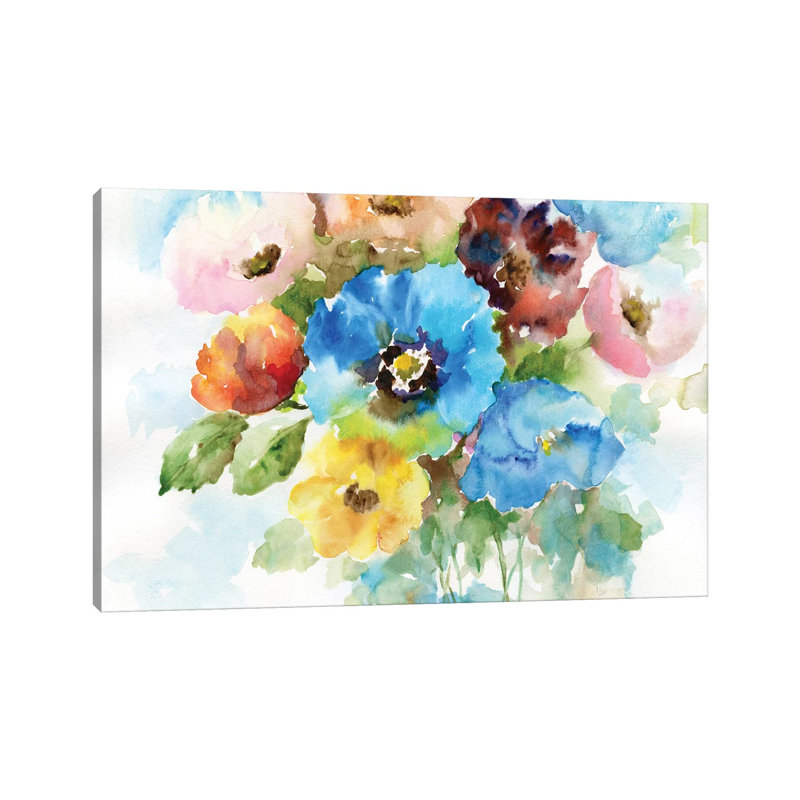 Color Wheel Bouquet II by Nan - Wrapped Canvas Gallery-Wrapped Canvas Giclée, 20.32 cm H x 30.48 cm W