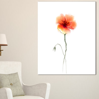 « large rose et rouge », reproduction d’art sur toile tendue