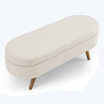 Makenize 100% Linen Upholstered Storage Bench -  Corrigan StudioÂ®, 4FE3D7FA1C8F4E4A8549AF9F353D8449