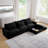 Corduroy Sectional Sofa, L Shaped Couch With Storage Footstool And 3 Pillow, Sectional Couch For Living Room Apartment