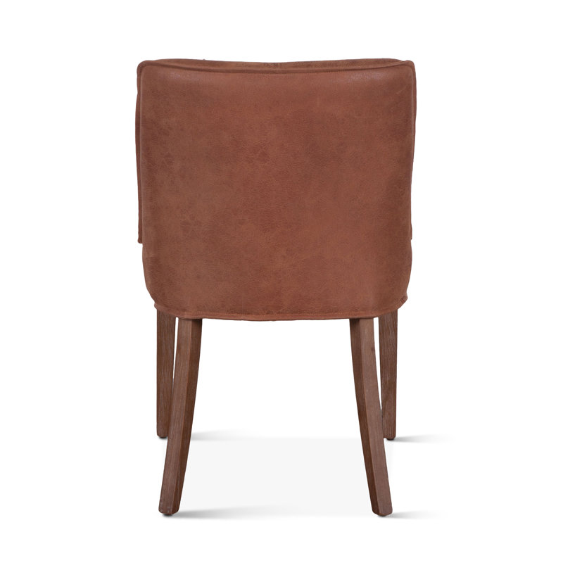 Hagood Leather Dining Chair, Tan