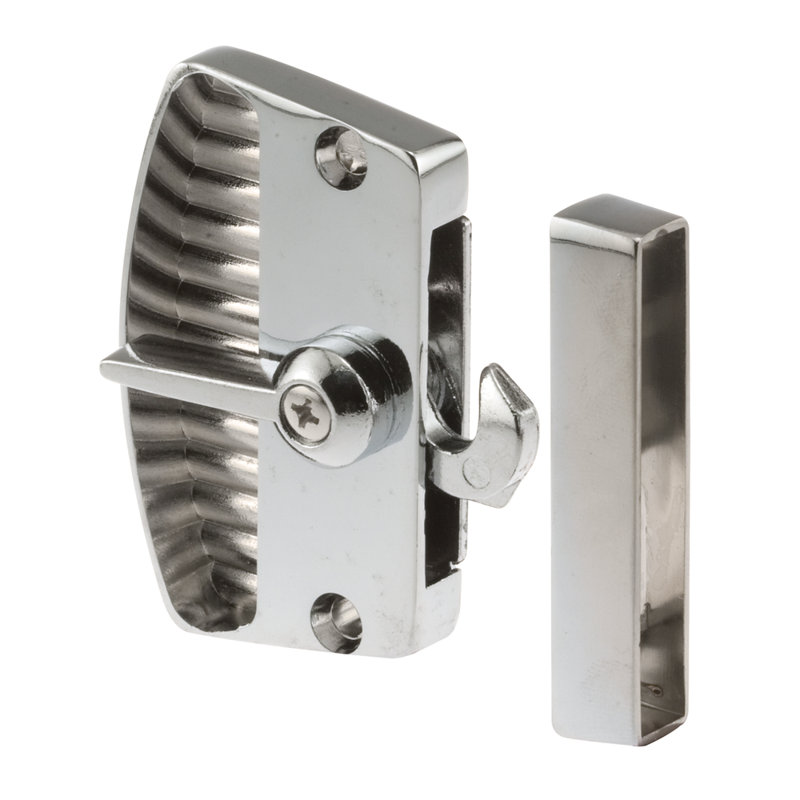 Verrou de porte moustiquaire, chrome (paquet de 1), Chrome