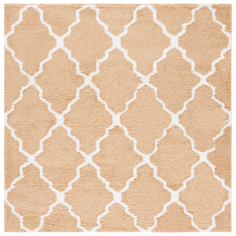 Berber Shag Performance Geometric Rug, Square 7'