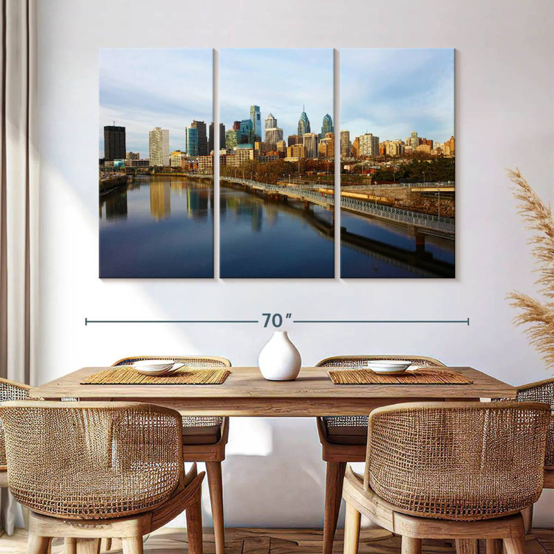 Paysage urbain de Sireci, Philadelphie, H 42 po x l 65 po