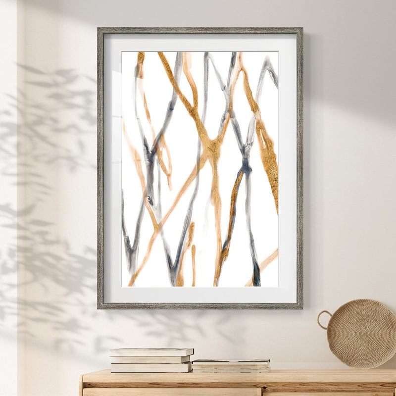 Runnel IX -Framed Print, Distressed, 25.5" H x 17.5" W